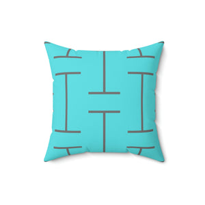 Turquoise Modern Pattern Outdoor Pillow