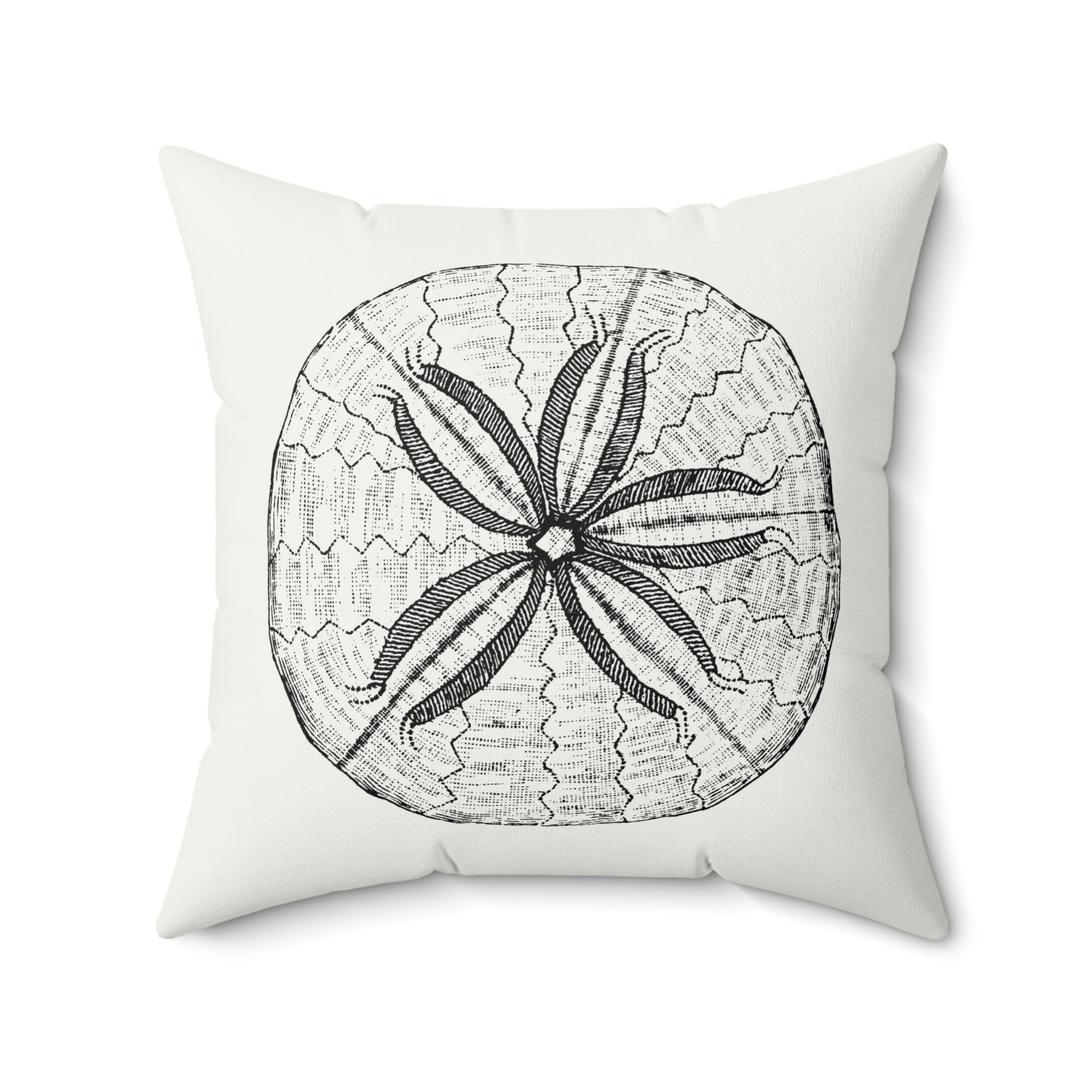 Natural Sand Dollar Outdoor Pillow