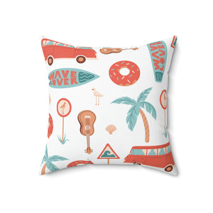 Beach Gear Outdoor Throw Pillow