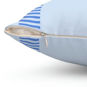 Blue Bee Outdoor Pillow