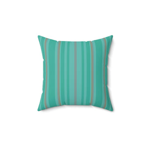 Green Stripe No 1 Outdoor Pillow