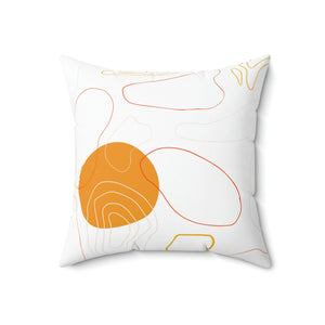 Orange Pattern Outdoor Pillow