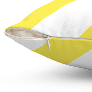 Yellow Cabana Stripe Outdoor Pillow