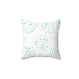 Green Leaf Outdoor Pillow