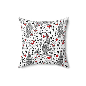 Gnome and Hearts Outdoor Pillows