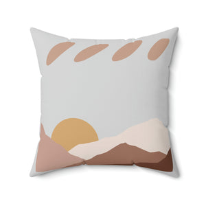 Boho Mountains Outdoor Pillow