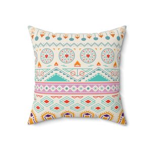 Aztec Pattern Outdoor Throw Pillow