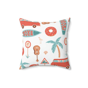 Beach Gear Outdoor Throw Pillow