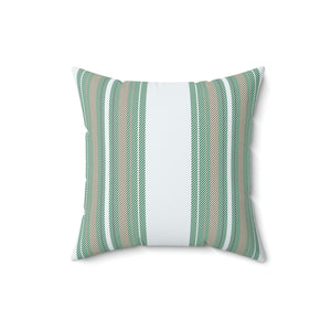 Mint Green Stripe Outdoor Pillow