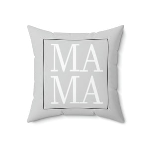 Mama Box Grey Outdoor Pillow