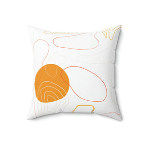 Orange Pattern Outdoor Pillow