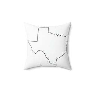 Texas Outline Outdoor Pillow