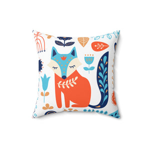 BOHO Wolf Outdoor Throw Pillow