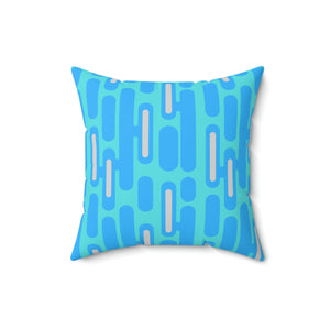 Modern Blue Design Outdoor Pillow