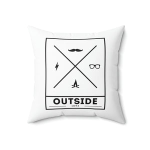 Outside Cross Outdoor Pillow