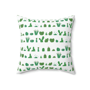 The White Cactus Outdoor Pillow