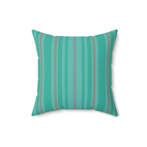 Green Stripe No 1 Outdoor Pillow