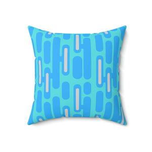 Modern Blue Design Outdoor Pillow